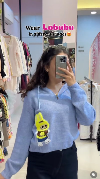 LABUBU KNITTED ZIPPER/HOODIES