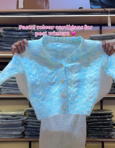 PASTEL COLOUR CARDIGANS
