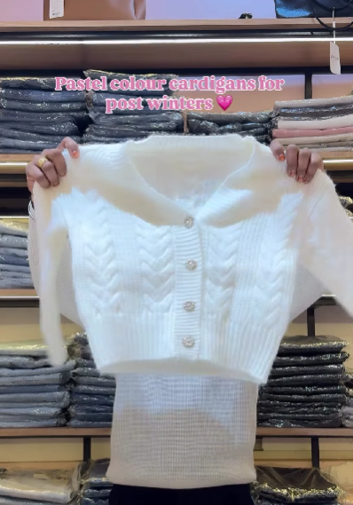 PASTEL COLOUR CARDIGANS